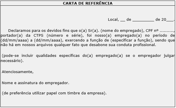 carta de referência